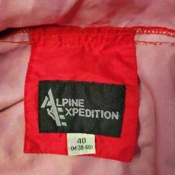 Vtg Alpine Expedition Packable Anorak Windbreaker Jacket M 40 Pullover 80s 90s - Picture 12 of 16